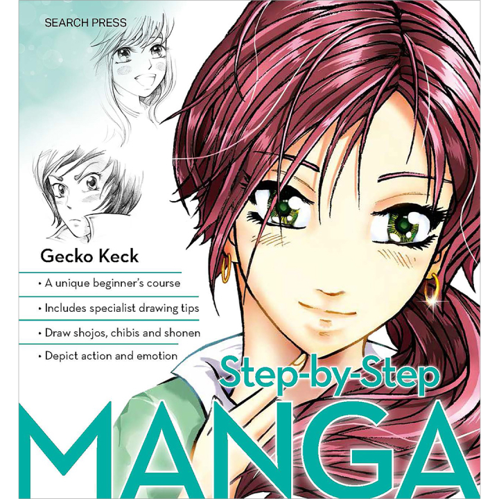 Step-by-Step Manga in the group Hobby & Creativity / Books / Inspirational Books at Pen Store (136321)