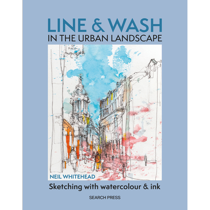 Line & Wash in the Urban Landscape in the group Hobby & Creativity / Books / Inspirational Books at Pen Store (136325)