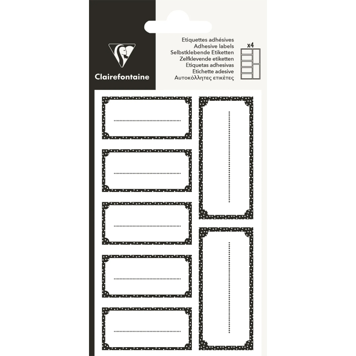 Label Rectangle Black in the group Hobby & Creativity / Holidays and seasons / Wrapping at Pen Store (136379)