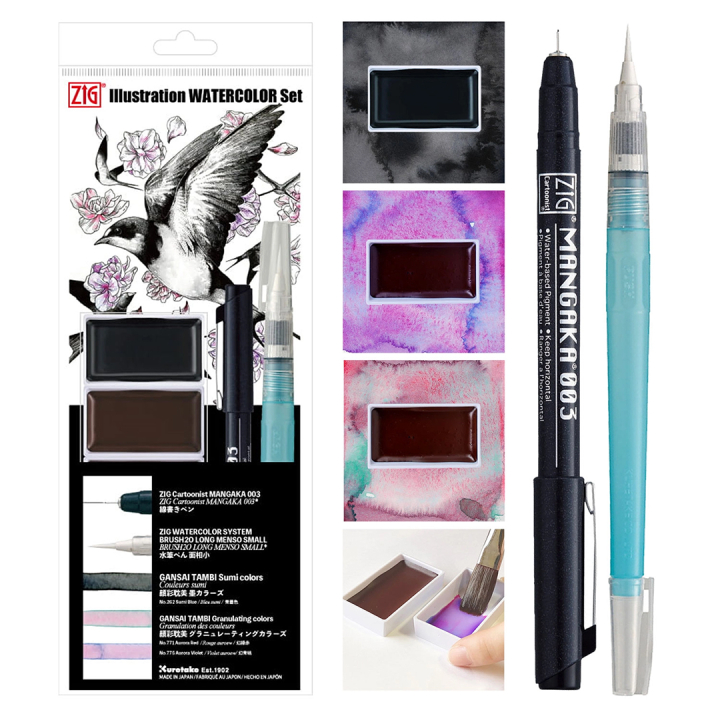 Illustration Watercolour Set in the group Art Supplies / Artist colours / Watercolour Paint / Watercolour pans at Pen Store (136421)