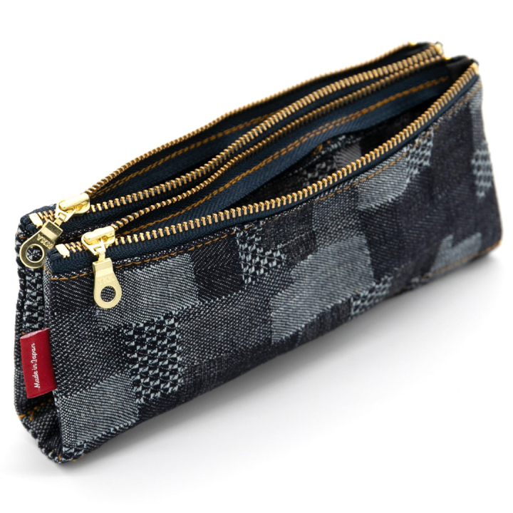 Pen Case Patchwork Denim in the group Pens / Pen Accessories / Pencil Cases at Pen Store (136430)