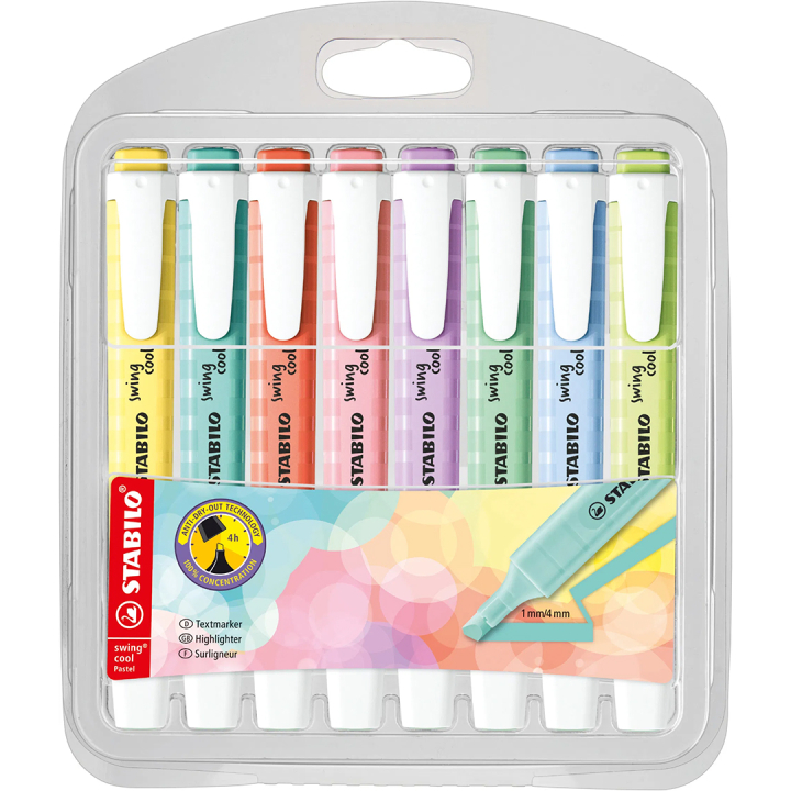 Swing Cool Pastel 8-pack Set 1 in the group Pens / Office / Highlighters at Pen Store (136793)