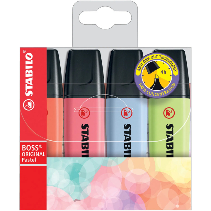 BOSS Original Pastel 4-pack Set 2 in the group Pens / Office / Highlighters at Pen Store (136800)