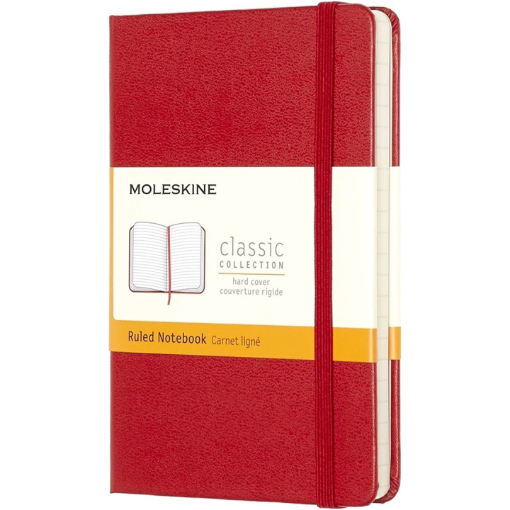 Classic Hard Cover Notebook Pocket Red in the group Paper & Pads / Note & Memo / Notebooks & Journals at Pen Store (136819_r)