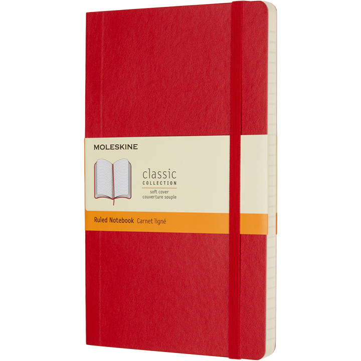 Classic Soft Cover Notebook Large Red in the group Paper & Pads / Note & Memo / Notebooks & Journals at Pen Store (136830_r)