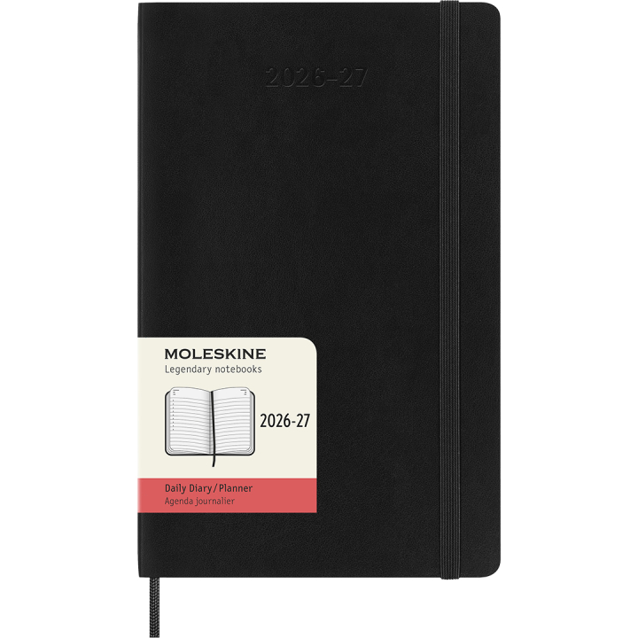 Planner 18M Daily Soft Cover Large Black in the group Paper & Pads / Planners / 18-Month Planners at Pen Store (137015)