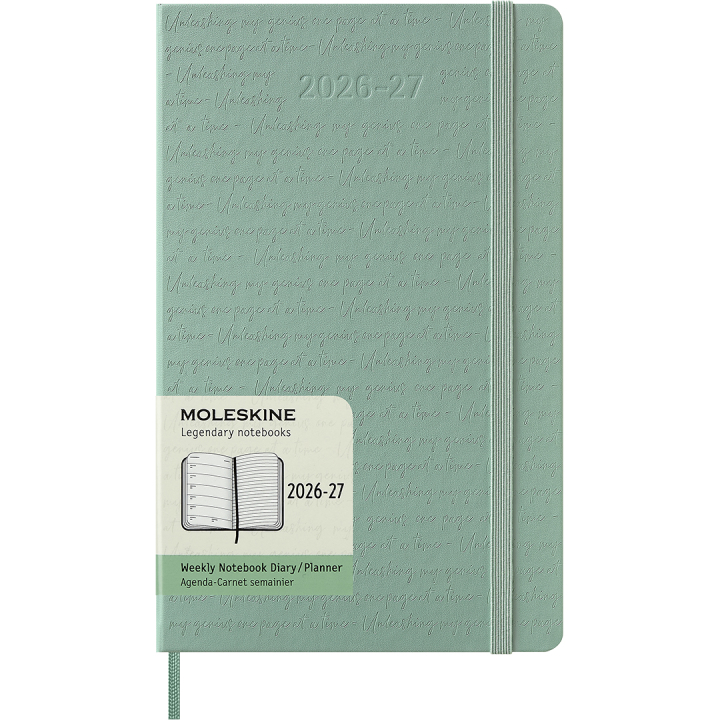 Planner 18M WeekNote Hard Cover Large Sage Green in the group Paper & Pads / Planners / 18-Month Planners at Pen Store (137024)