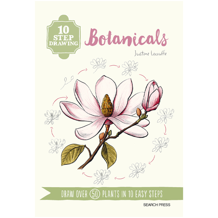 10 Step Drawing: Botanicals in the group Hobby & Creativity / Books / Art Instruction Books at Pen Store (137196)