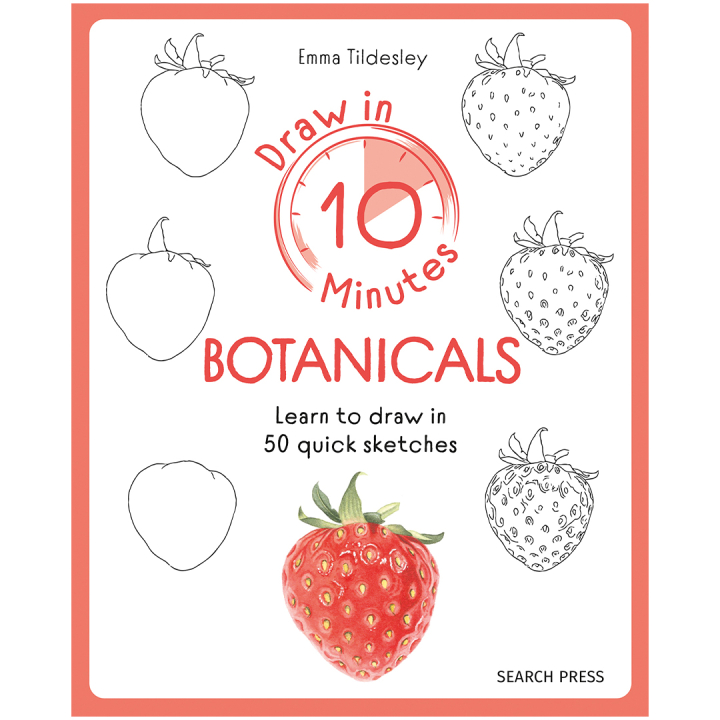 Draw in 10 Minutes: Botanicals in the group Hobby & Creativity / Books / Art Instruction Books at Pen Store (137219)
