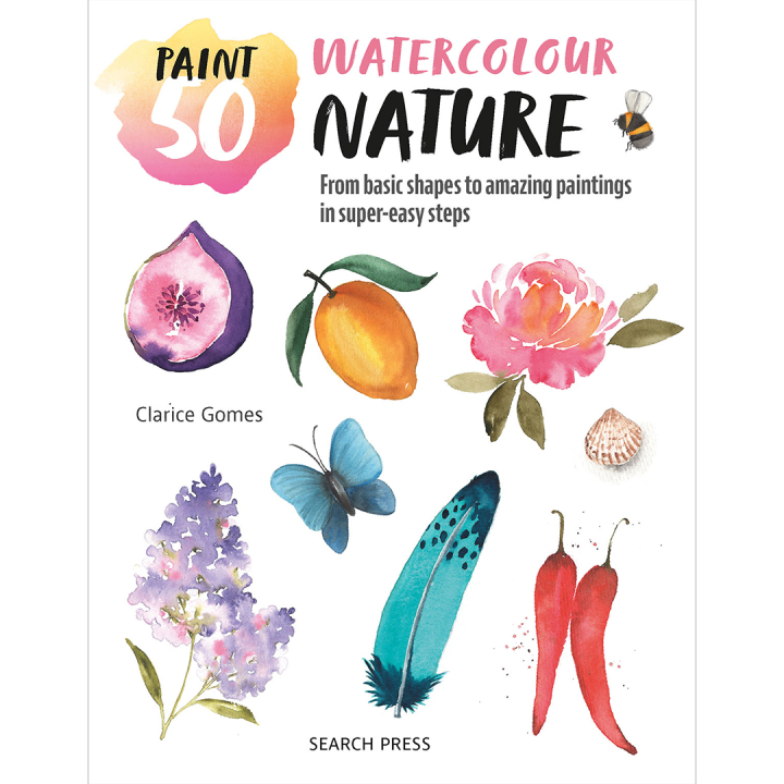 Paint 50: Watercolour Nature in the group Hobby & Creativity / Books / Art Instruction Books at Pen Store (137229)