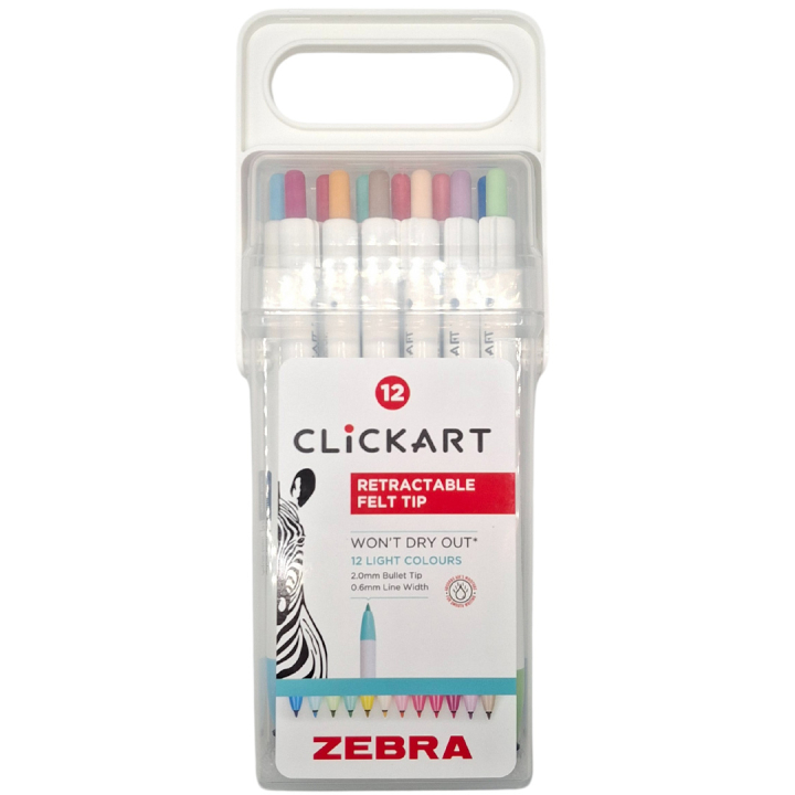Clickart Light Colors 12-pack in the group Pens / Office / Markers at Pen Store (137261)