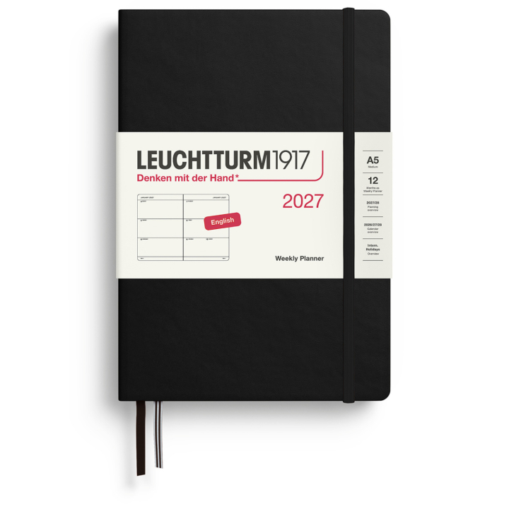 Planner Weekly Planner 2027 A5 Black in the group Paper & Pads / Planners / 12-Month Planners at Pen Store (137486)