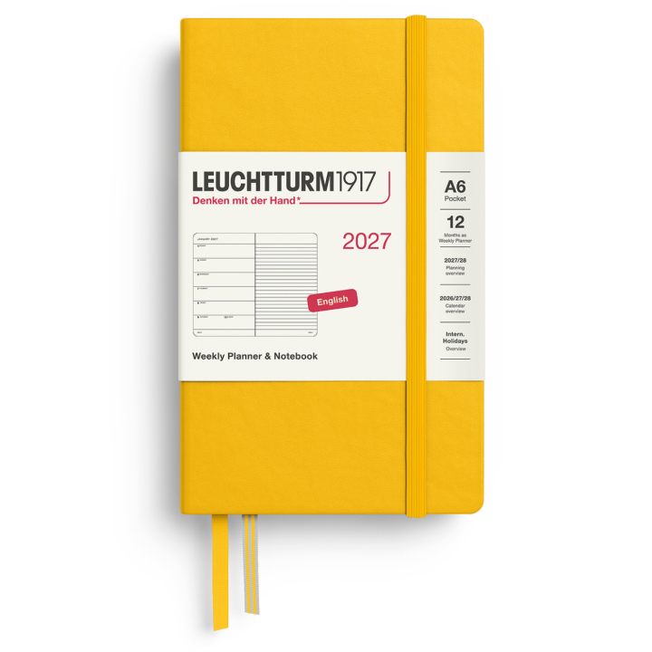 Planner Weekly Planner & Notebook 2027 A6 Sunflower in the group Paper & Pads / Planners / 12-Month Planners at Pen Store (137508)