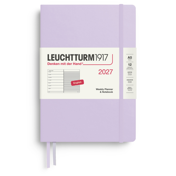 Planner Weekly Planner & Notebook 2026 A5 Lilac in the group Paper & Pads / Planners / 12-Month Planners at Pen Store (137513)