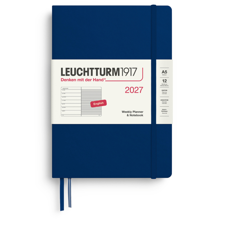 Planner Weekly Planner & Notebook 2026 A5 Navy in the group Paper & Pads / Planners / 12-Month Planners at Pen Store (137523)