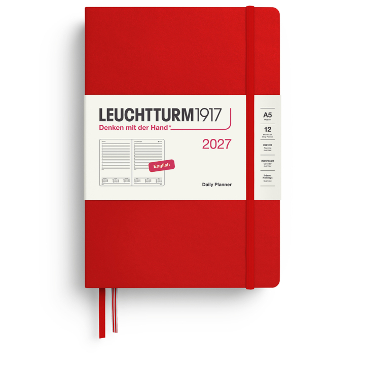 Planner Daily Planner 2027 A5 Cherry in the group Paper & Pads / Planners / 12-Month Planners at Pen Store (137528)