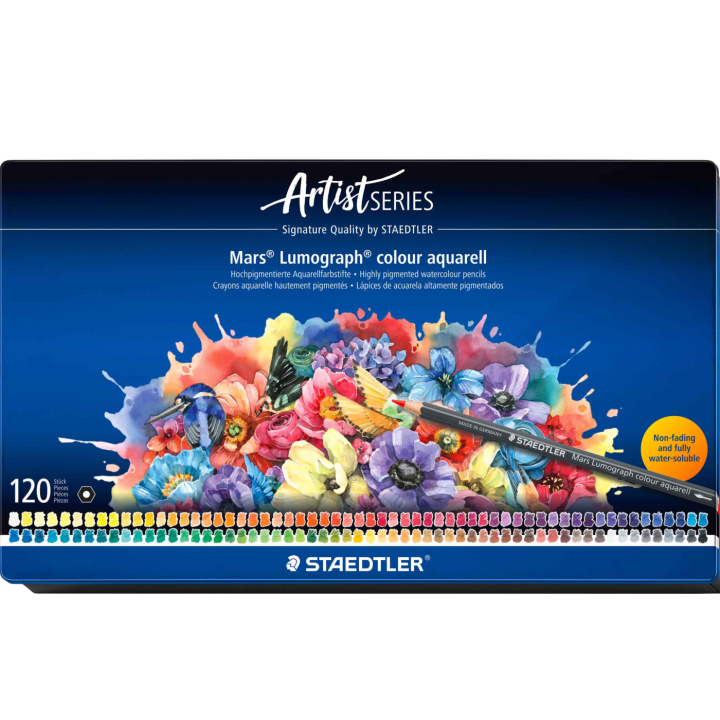 Watercolour pencils Mars Lumograph set of 120 in the group Pens / Artist Pens / Watercolour Pencils at Pen Store (137604)