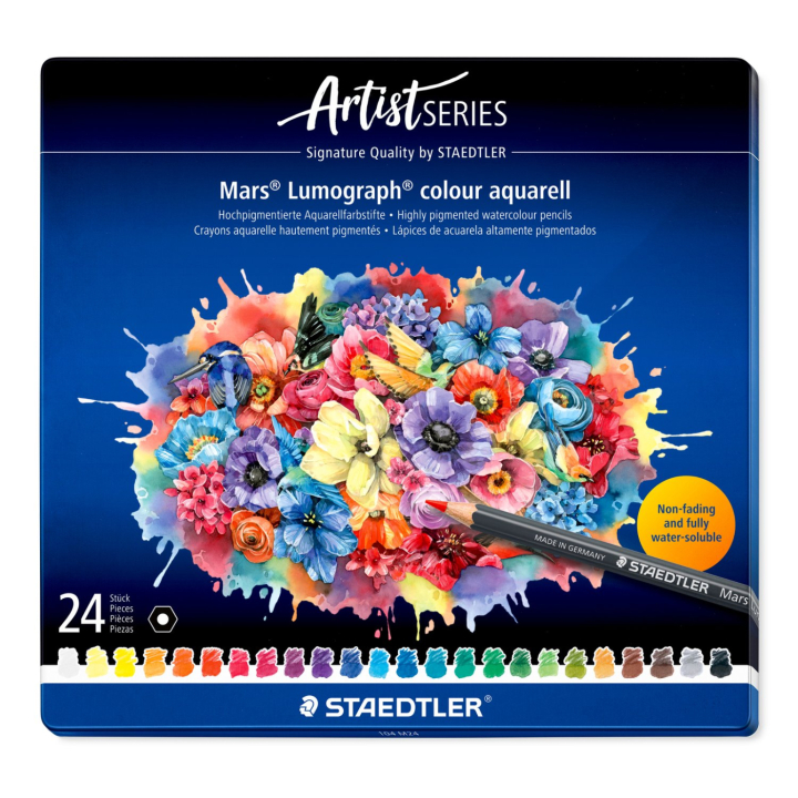 Watercolour pencils Mars Lumograph set of 24 in the group Pens / Artist Pens / Watercolour Pencils at Pen Store (137605)