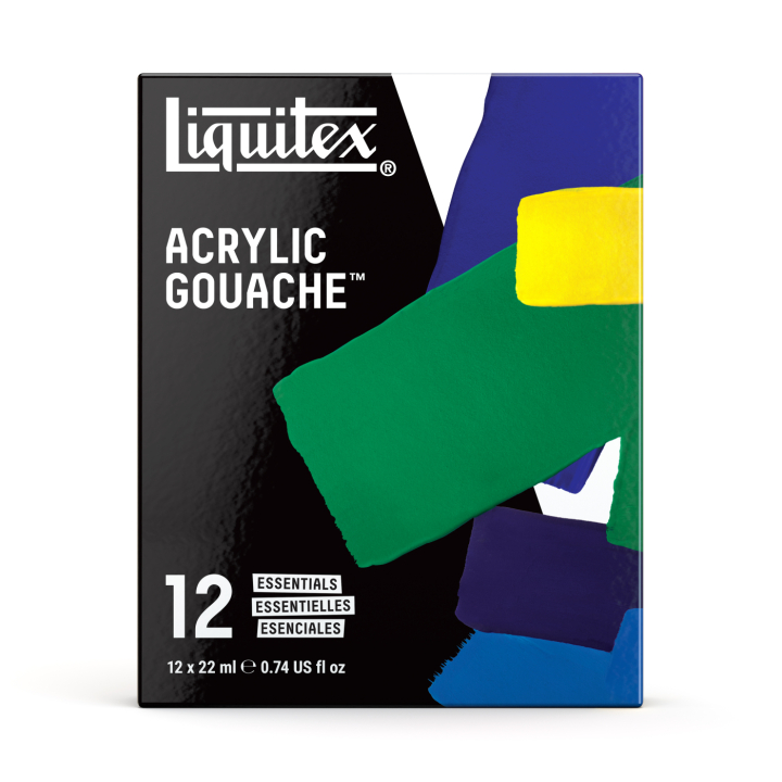 Gouache Paint Essentials Set 12x22 ml in the group Art Supplies / Artist colours / Gouache at Pen Store (137841)