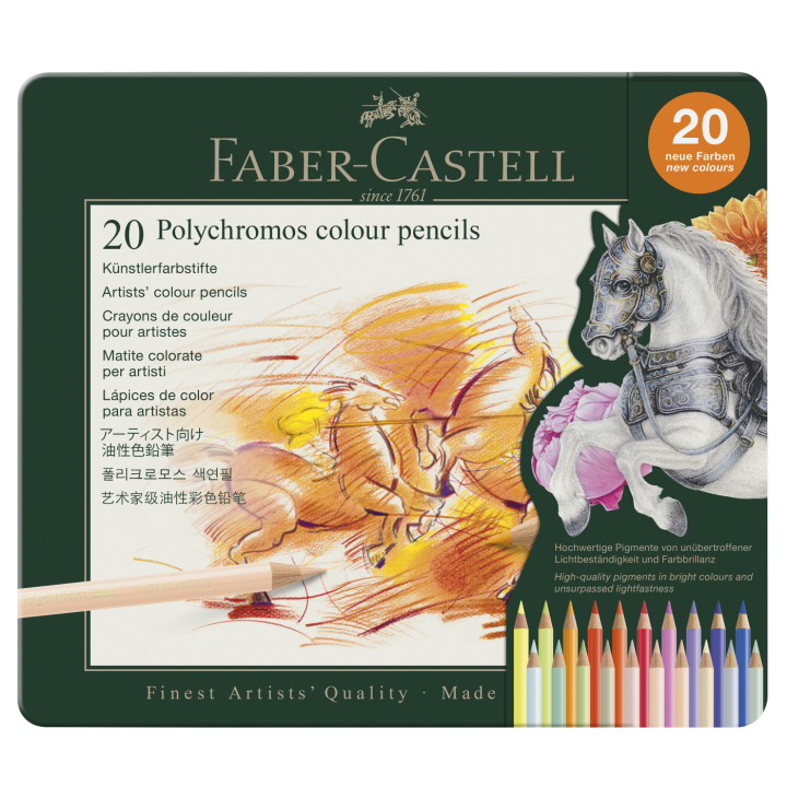 Colouring pencils Polychromos 20-set  in the group Pens / Artist Pens / Coloured Pencils at Pen Store (137960)