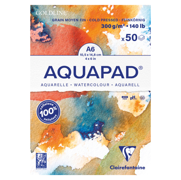 Aquapad Watercolour Pad A6 in the group Paper & Pads / Artist Pads & Paper / Watercolour Pads at Pen Store (137969)