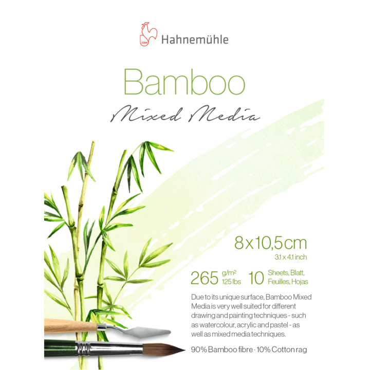 Mixed Media Bamboo 265g 8x10,5 cm in the group Paper & Pads / Artist Pads & Paper / Mixed Media Pads at Pen Store (137995)