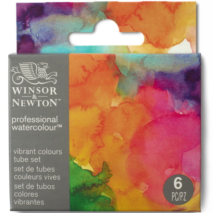Professional Watercolour 5 ml Tubes Vibrant Set of 6 in the group Art Supplies / Artist colours / Watercolour Paint / Watercolour in tube at Pen Store (138007)