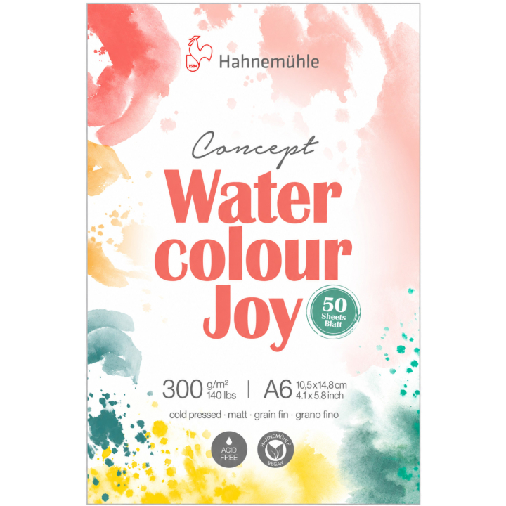 Water Colour Pad Joy 300g A6 in the group Paper & Pads / Artist Pads & Paper / Watercolour Pads at Pen Store (138008)
