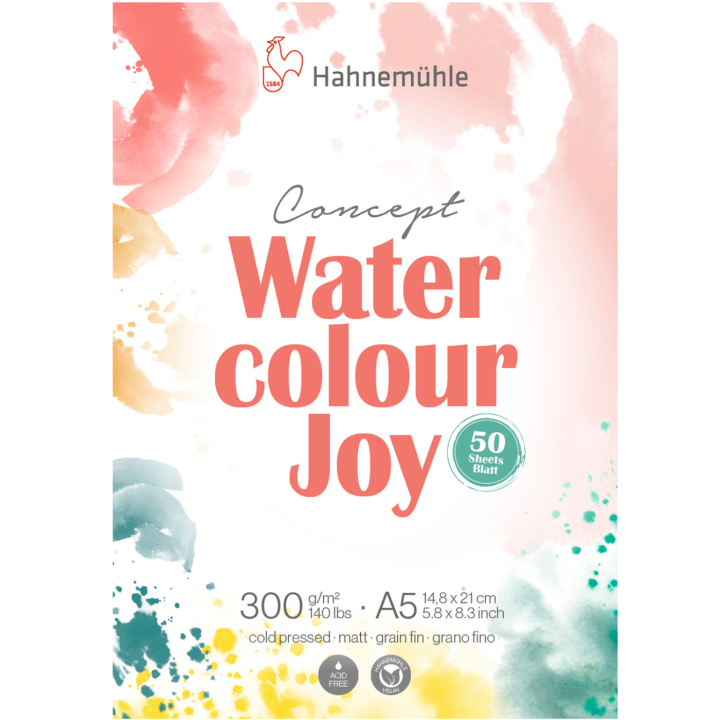 Water Colour Pad Joy 300g A5 in the group Paper & Pads / Artist Pads & Paper / Watercolour Pads at Pen Store (138009)