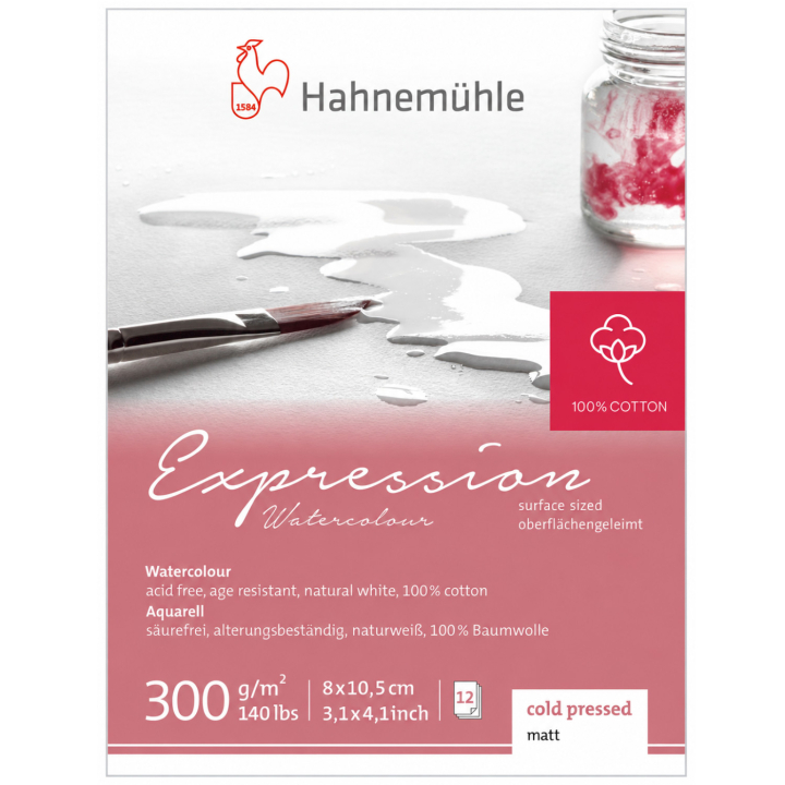 Water Colour Pad Expression 300 g Matt 8 x 10,5 cm in the group Paper & Pads / Artist Pads & Paper / Watercolour Pads at Pen Store (138011)