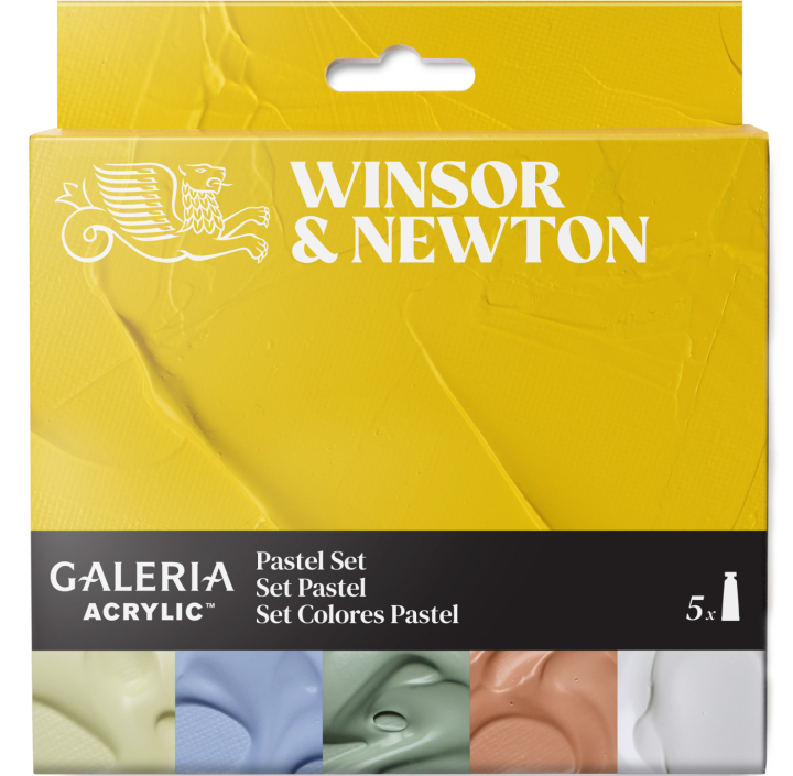 Galeria Acrylic paint 5x60ml Pastel set in the group Art Supplies / Artist colours / Acrylic Paint at Pen Store (138039)