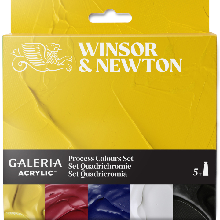 Galeria Acrylic paint 5x60ml Process set in the group Art Supplies / Artist colours / Acrylic Paint at Pen Store (138041)