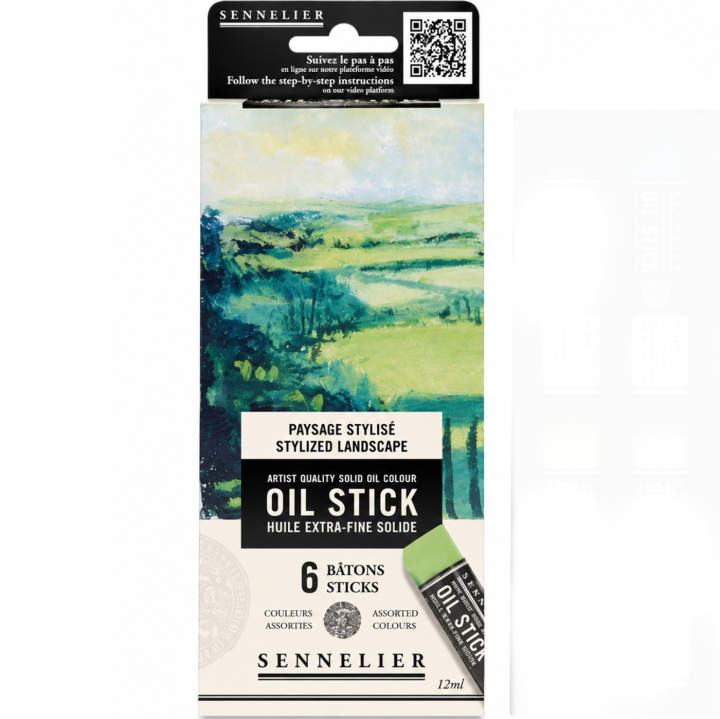 Oil Stick Mini 6-set Stylish landscape in the group Art Supplies / Crayons & Graphite / Oil sticks at Pen Store (138061)