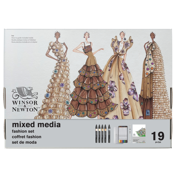 Mixed Media Fashion Set 19-piece in the group Pens / Artist Pens / Illustration Markers at Pen Store (138078)