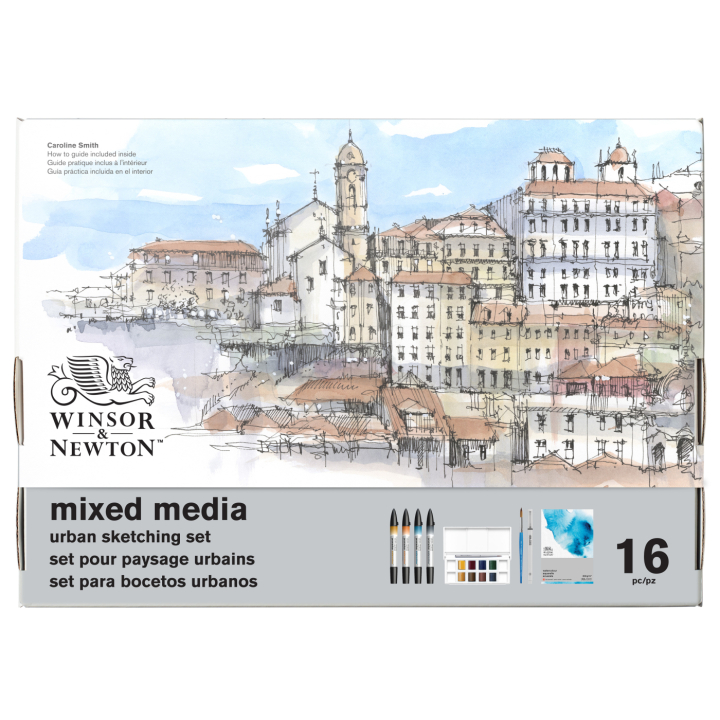 Mixed Media Urban Sketching Set 16-piece in the group Pens / Artist Pens / Illustration Markers at Pen Store (138079)