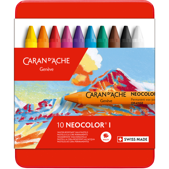 Neocolor I Pastel crayons 10-set in the group Art Supplies / Crayons & Graphite / Pastel Crayons at Pen Store (138089)