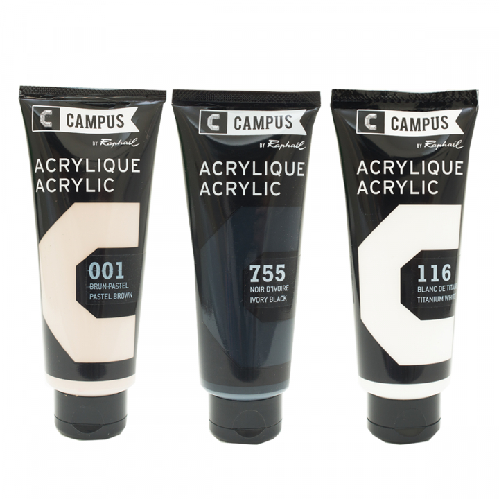 Campus Acrylic 100 ml Basic set in the group Art Supplies / Artist colours / Acrylic Paint at Pen Store (2206_set)