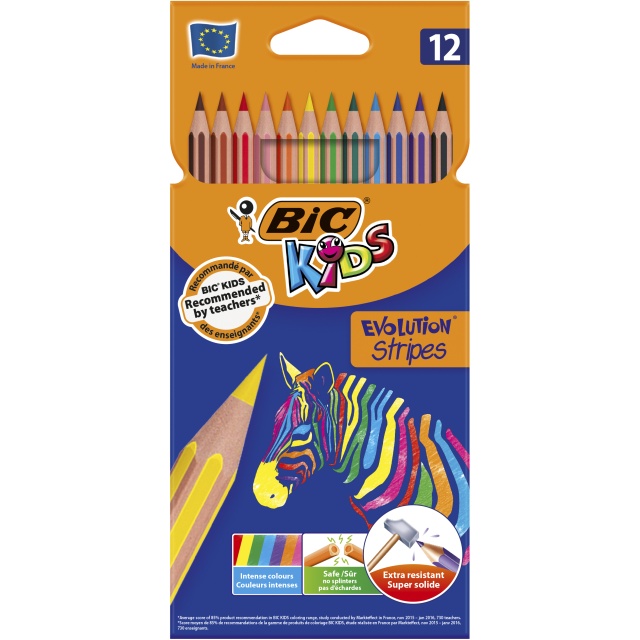 Kids Evolution Coloring Pencils 12-set