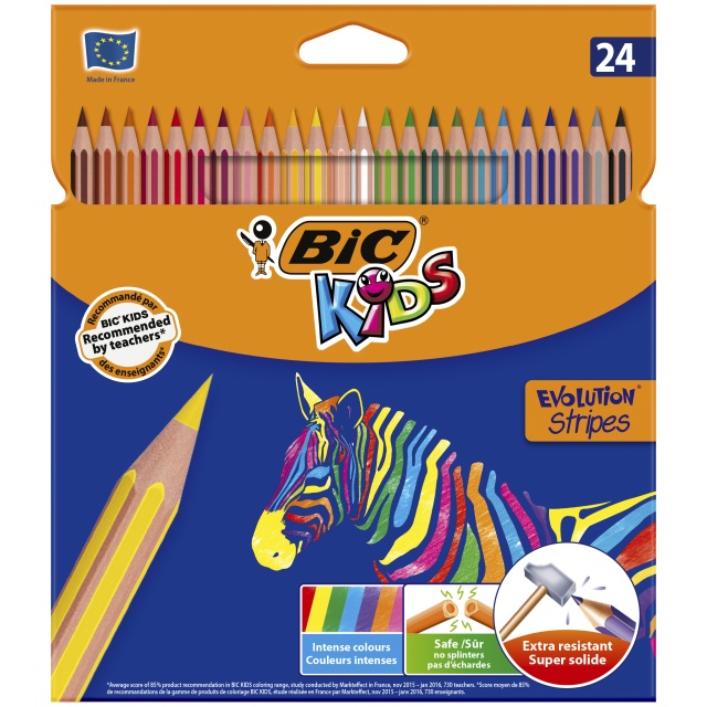 BIC Kids Evolution Coloring Pencils 24-set