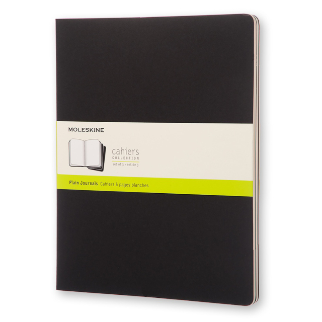 Cahier XXL Notebook Black Plain