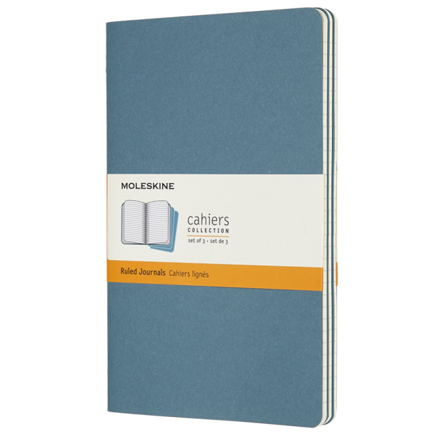 Cahier Large Notebook Brisk Blue Ruled