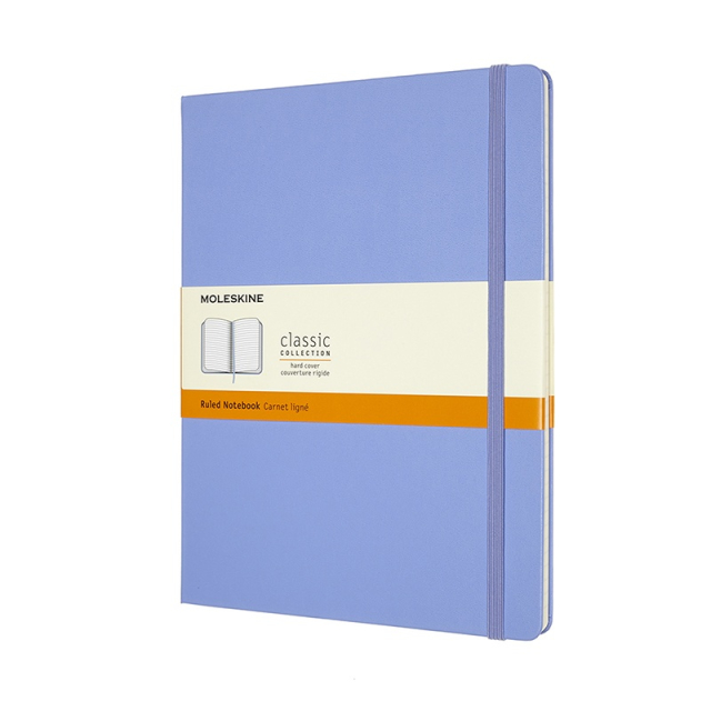 Classic Hard Cover Notebook XL Hydrangea Blue