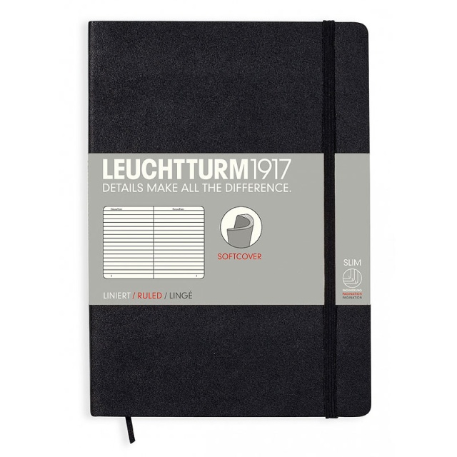 Notebook A5 Softcover Black