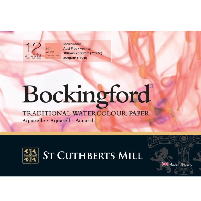 Bockingford Watercolour paper HP 300g 18x13cm