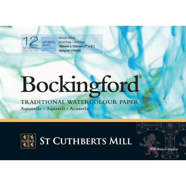 Bockingford Watercolour paper CP/NOT 300g 18x13cm