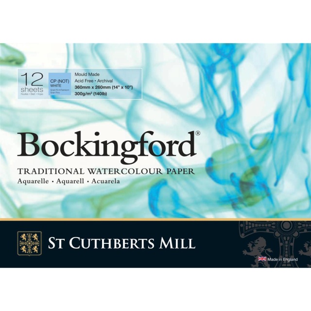 Bockingford Watercolour paper 300g 360x260mm CP/NOT