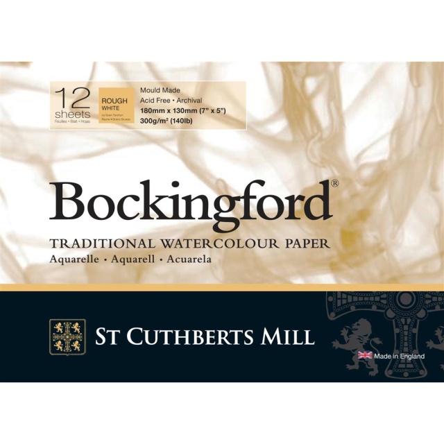 Bockingford Watercolour paper Rough 300g 18x13cm