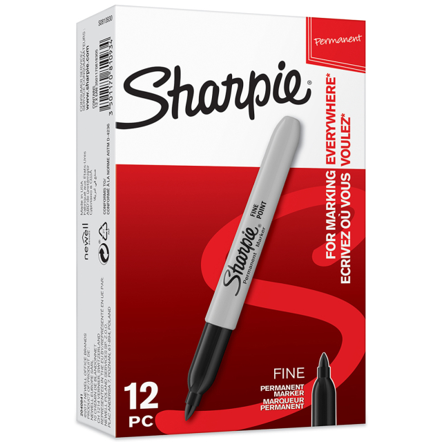 Fine Marker 12-pack Black
