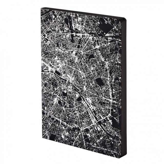 Notebook Graphic Traveller - Nightflight Paris Silver