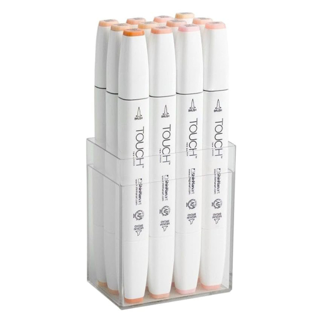 Twin Brush Marker 12-set Skin